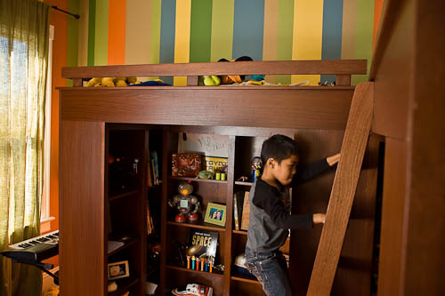Laddar and railing safety for made to order bunk beds