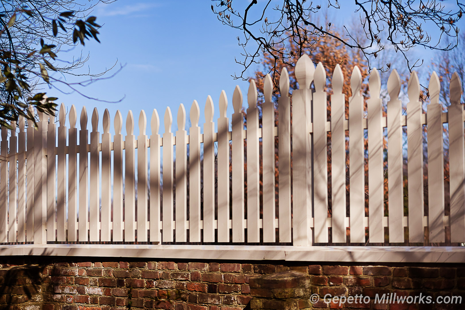 handmade historic fencing with decorative flourish made to match historic records