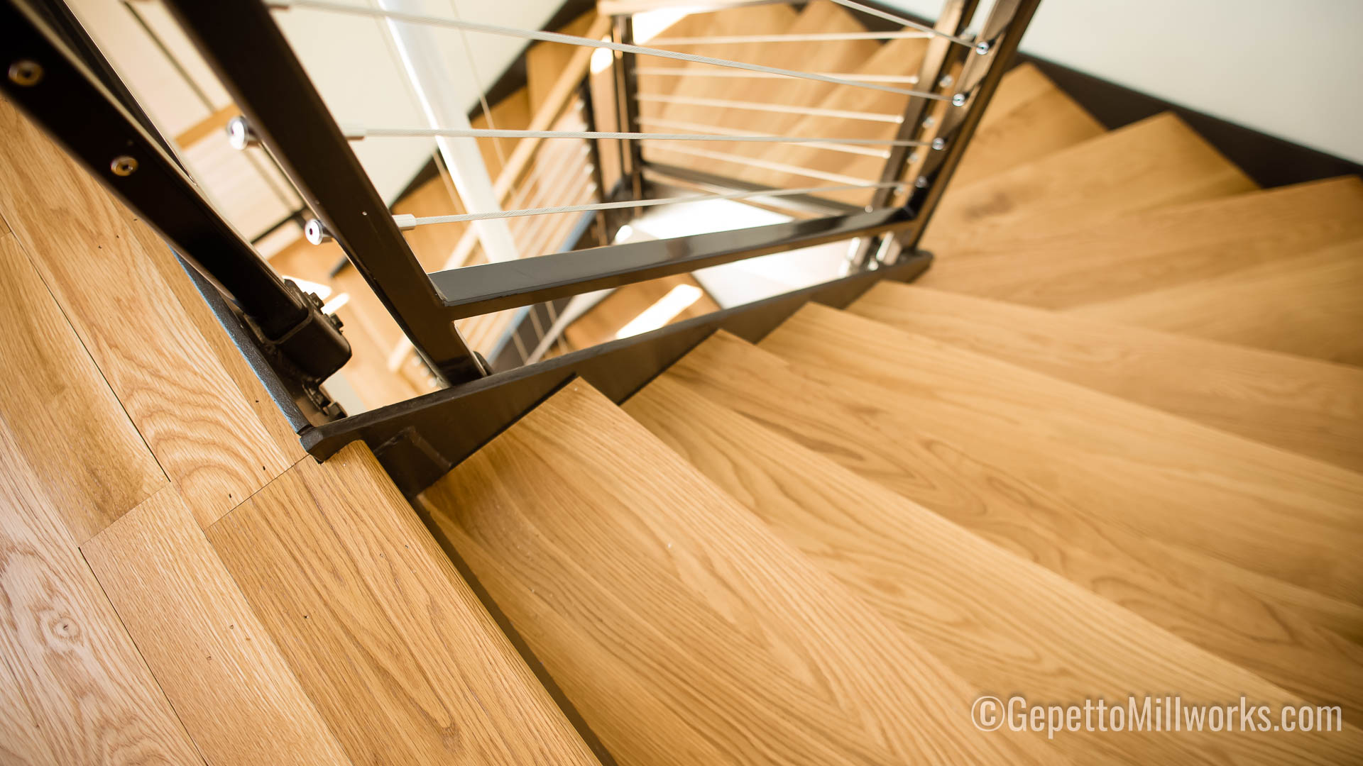 modern oak condo oak spiral staircase treads