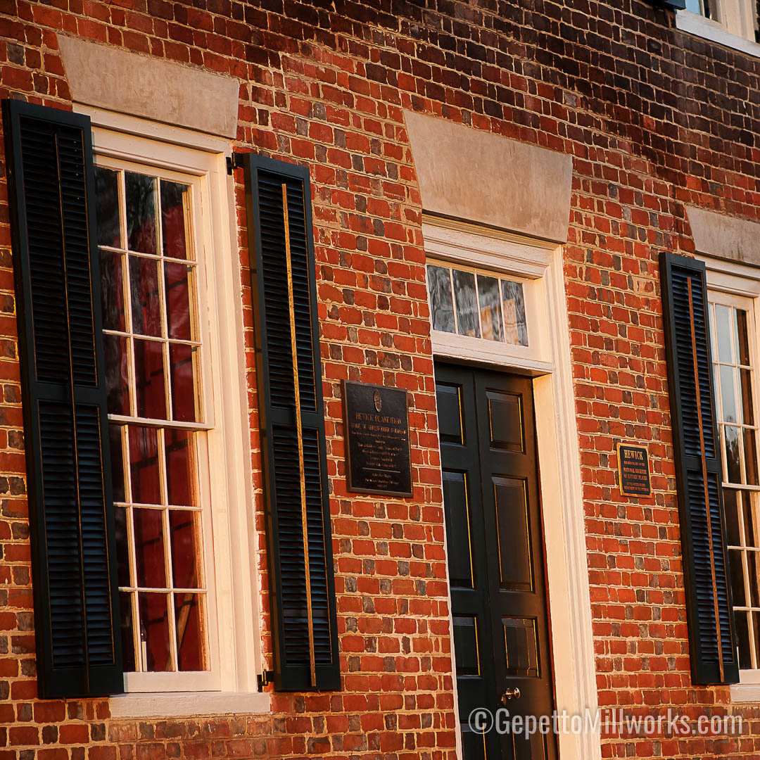 historically accurate shutters built in virginia