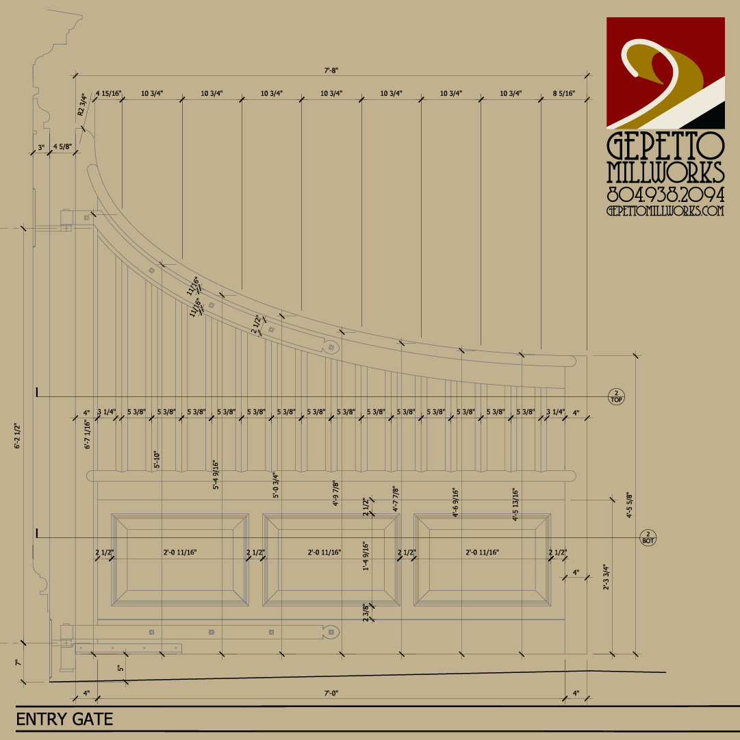 architectural drawings for millwork building