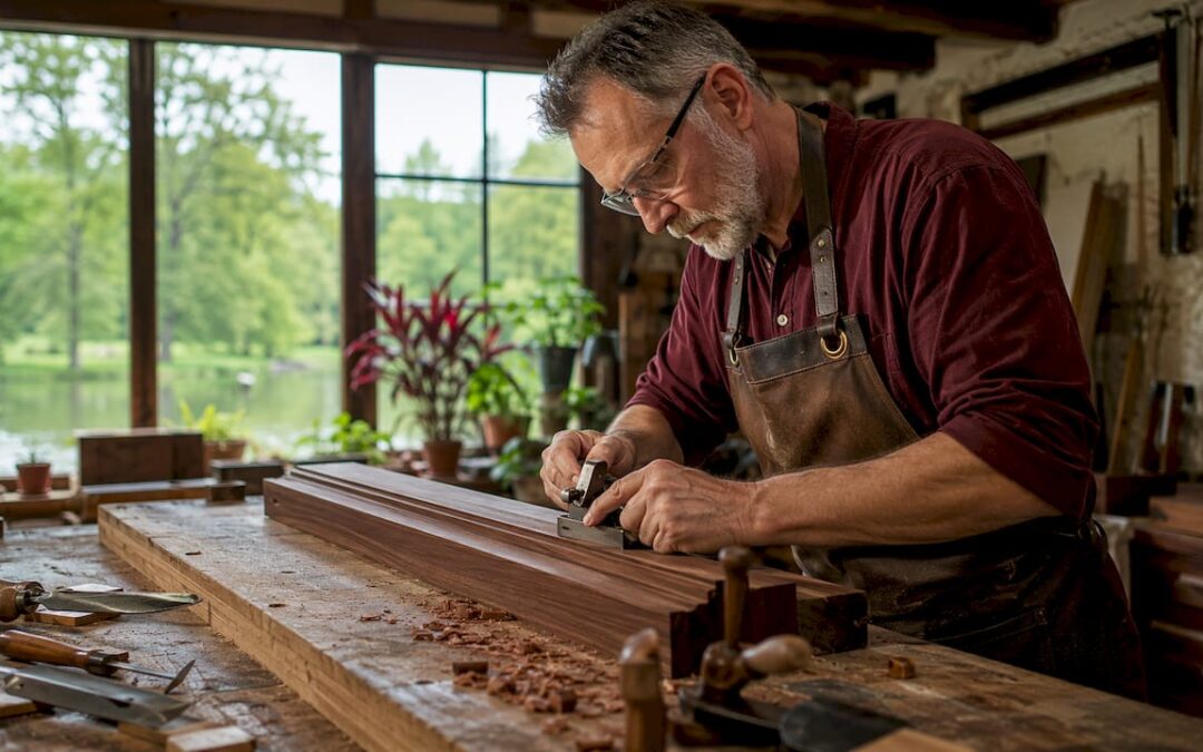 Mahogany Millwork for Historic Restoration in Deal Island